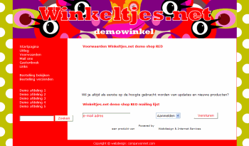 Template RED met banner