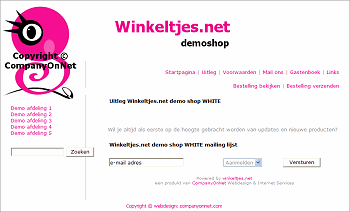 Template WHITE met logo