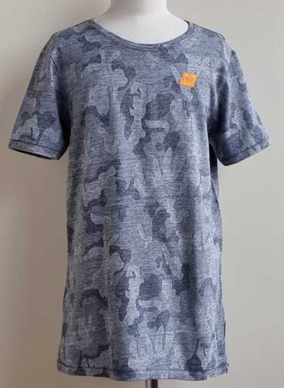Vingino blauw/grijs t-shirt met camouflage print mt. 164 (14)