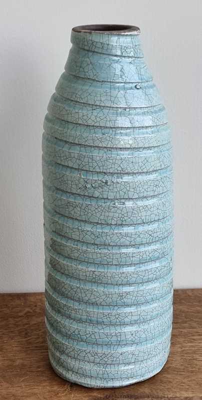 Bela Arte hoge grijs/blauwe vaas
