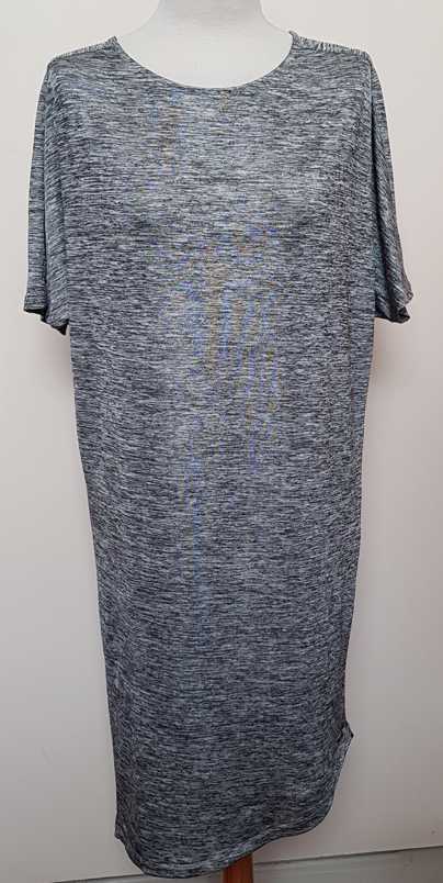 Vero Mode zilver/grijze wide short dress mt. M