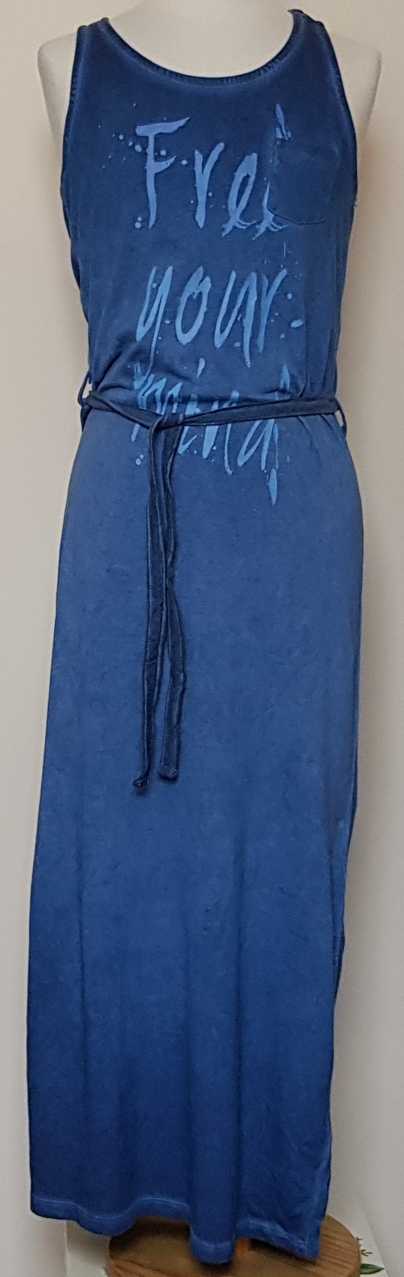 140.Cars jeansblauwe maxi dress met print mt. 140 (10)