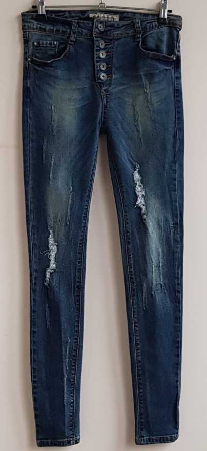 Girls Generation stretchy jeans met used look mt. S