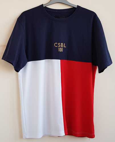 CSBL donkerblauw t-shirt met rood en wit mt. XL