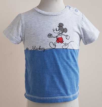 086.Disney grijs/blauw t-shirt mt. 86