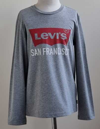Levi's grijs shirt met print mt. 140 (10)