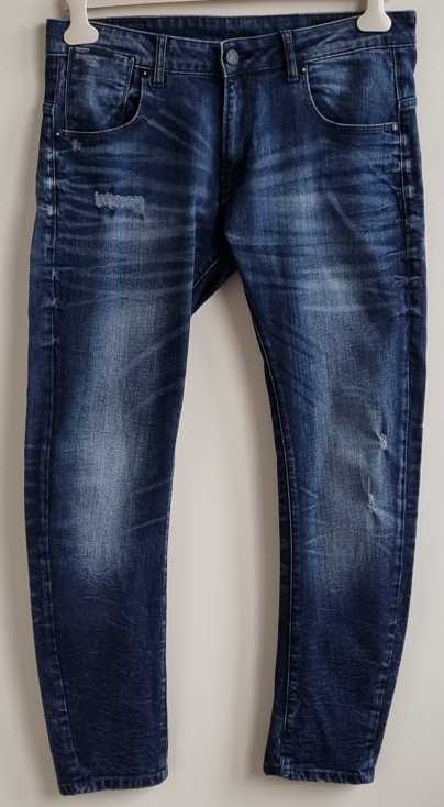 Denim Co (Arc leg) jeans met used look mt. 32/30