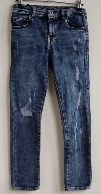 Zara jeans met used look mt. 140