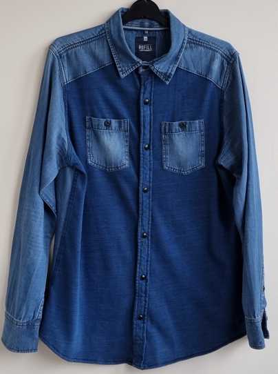 Refill jeans/jeansblauw overhemd mt. S