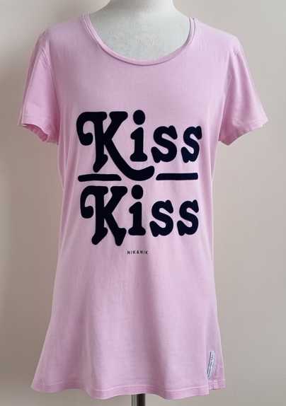 176.Nik & Nik roze t-shirt met zachte print mt. 176
