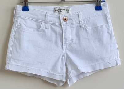 Abercrombrie witte jeans short mt. 146/152 (11/12)