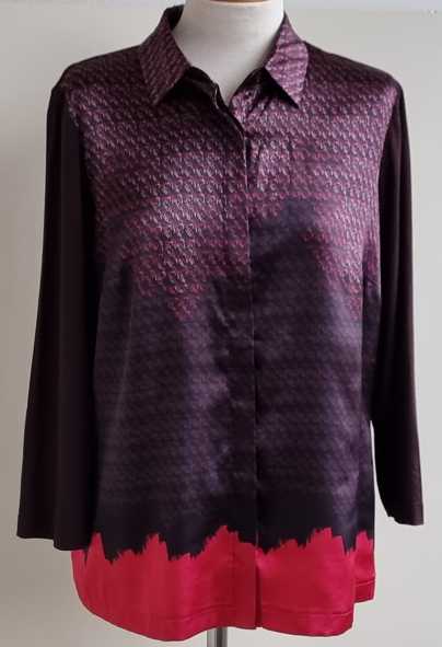Mayerline aubergine blouse/shirt mt. 40
