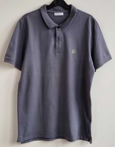 Selected Homme Indentity grijze stretchy polo mt. L