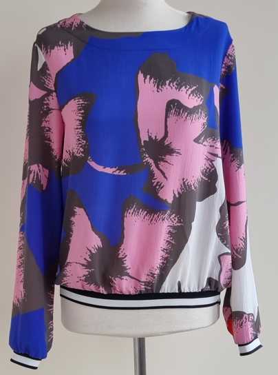 Yessica blauw/roze blouse mt. 36