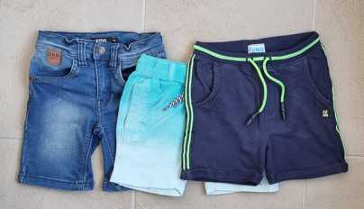 3 Shorts van verschillende merken mt. 98