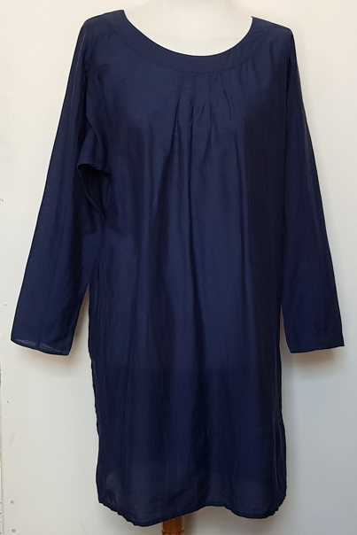 Geddes and Gillmore donkerblauwe tuniek blouse mt. M