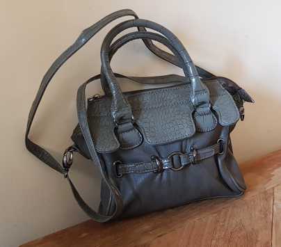 Orella grijs schouder-handtasje 