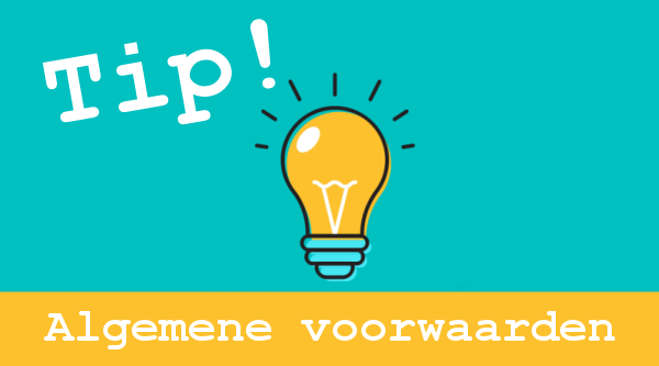 algemene voorwaarden webwinkel tip