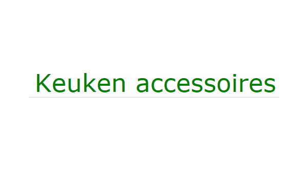 Nieuwe webwinkel: keukenaccessoire.be